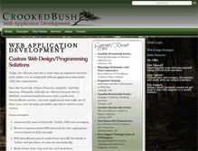 Tablet Screenshot of crookedbush.com